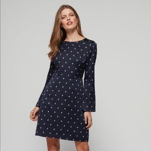 Banana Republic Pearl Print Tie Back Dress - Sz 12